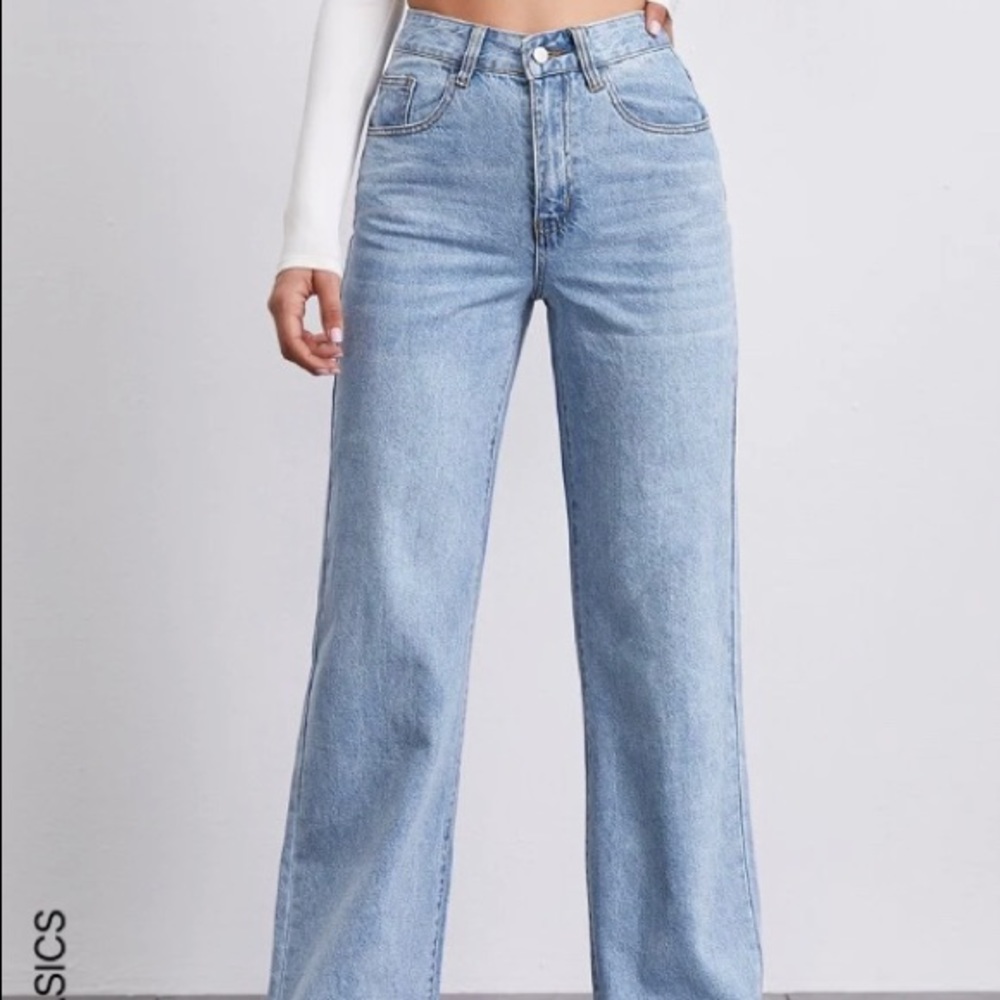 SHEIN straight leg jeans